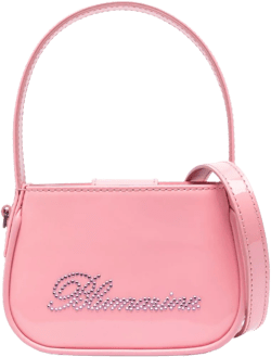 crystal-embellished logo tote bag