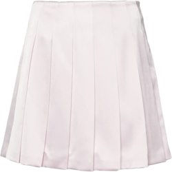 satin mini skirt
