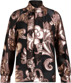 fil-coupé jacquard blouse