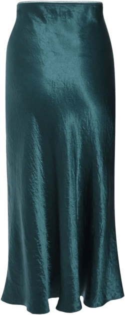 satin midi skirt