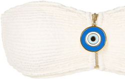evil-eye strapless bikini 
