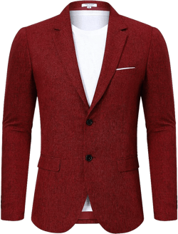 Men's Casual Blazer Sport Coat Two Button Lightweight Business Jackets