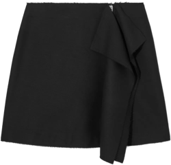 LOW-RISE DECONSTRUCTED MINI SKIRT - BLACK - Skirts - COS
