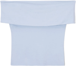 OFF-THE-SHOULDER JERSEY TOP