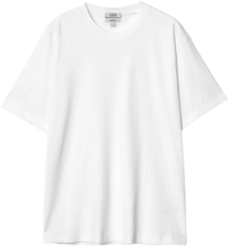 OVERSIZED COTTON T-SHIRT - WHITE - T-shirts - COS