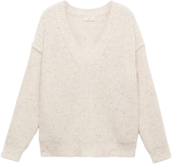 Oversized V-neck sweater