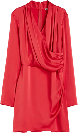 Draped Wrap Dress