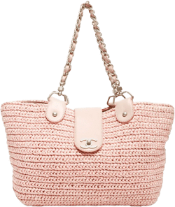 2005 CC straw tote bag