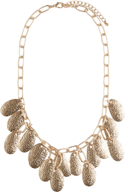 Metal-Disc Pendant Necklace
