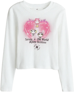 Printed Jersey Top