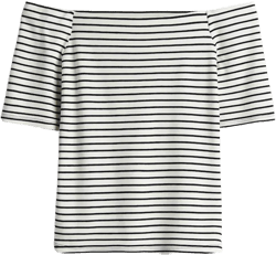 Off-the-shoulder Jersey Top