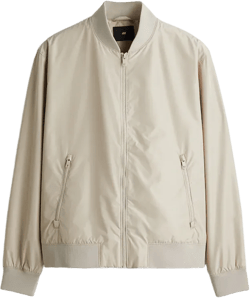 Regular-Fit Lightweight Bomber Jacket