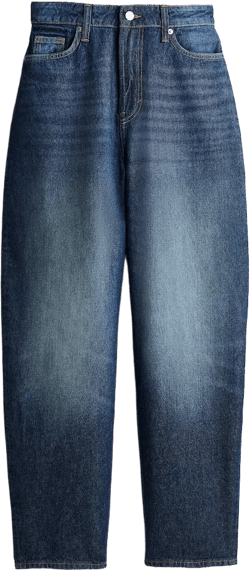 Curvy Fit Barrel High Jeans