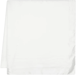 logo-jacquard silk scarf