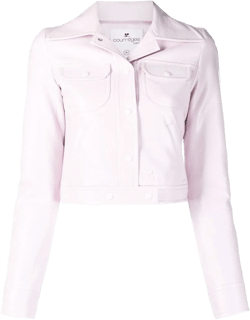 cropped notched collar jacket