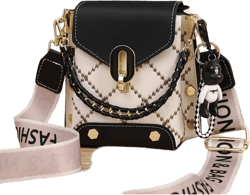 Mini Geometric Patterned Faux Pearl Embellished Women's Shoulder Bag Portable,Money,Cash White-Collar Workers,For Female,For Women College,Work, Business, Commute,Office,For Anniversary,For Birthday Gift,On Valentine Day Gift, Best Mothers Day Gift Ideas, Mother Day Gifts, Mom Gifts, Mommy's Essentials, Mommy Bag For Going Out