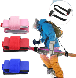 Ski Binders For Beginners, Unisex Adult PA Nylon Skis With Adjustable Strap, Tie Closure, Mixed Color - Snowboard Binders For Men And Women, Skiing Accessories Sports Bag Sport Bag Holiday Travel Bag Tote Bag Travel For Outdoor