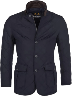 Barbour Mens Jacket Lutz Quilted Navy