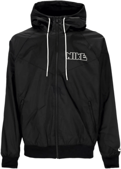 Windrunner Men's Windbreaker Woven Lined Jacket Black/black/black/white