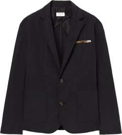 Single-breasted Tailored Blazer In Black