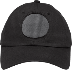 bleached-effect cotton baseball cap