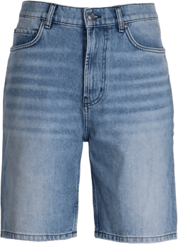 whiskering-effect denim shorts 