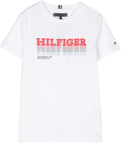 logo-rubberised cotton T-shirt