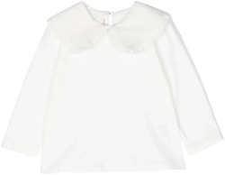 Peter Pan-collar cotton blouse