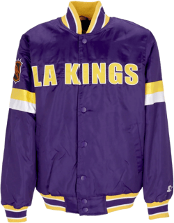 Bomber Jacket Men's Nhl Vintage Diveplay Satin Varsity Jacket Loskin In Original Team Colors