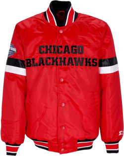Men's Bomber Jacket Nhl Home Game Satin Jacket Chibla Original Team Colors