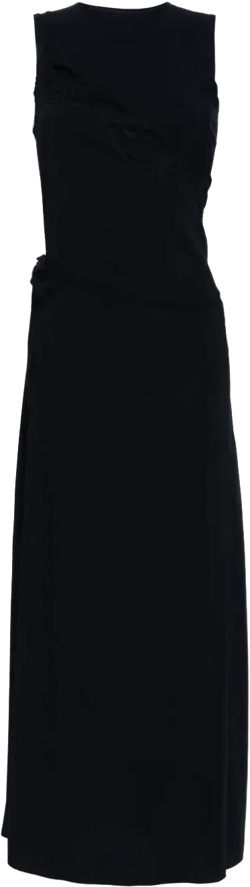 lace-detail maxi dress