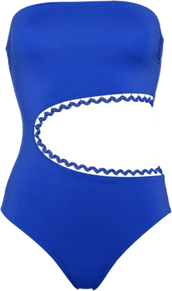 Dancing one-piece bustier swimsuit