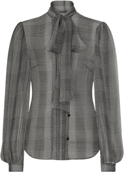 Prince of Wales check blouse