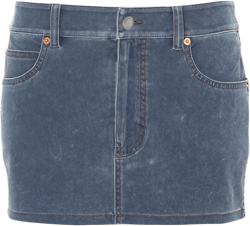 denim mini skirt