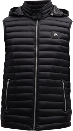 Riggin Slim Fit Quilted Vest In Black