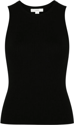 crew-neck ribbed tank top