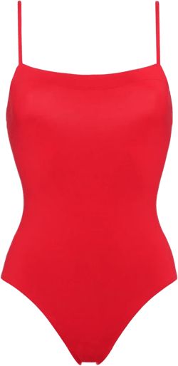 square-neck swimsuit