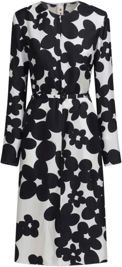 floral-print midi dress