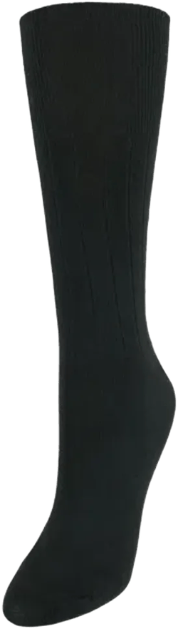 Women's Cotton Blend Comfort Top Circulation Dress Socks In Black