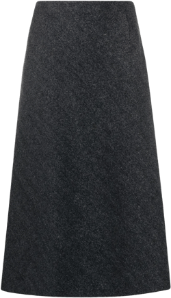 herringbone A-line skirt