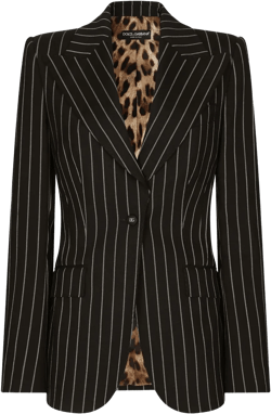 Einreihiger Blazer Mit Nadelstreifen In Multicolor