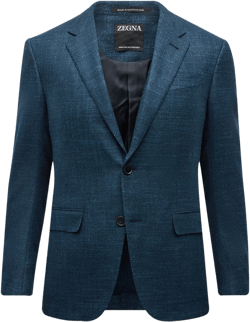 Men's Crossover Wool-cashmere Blazer In Nvy Sld