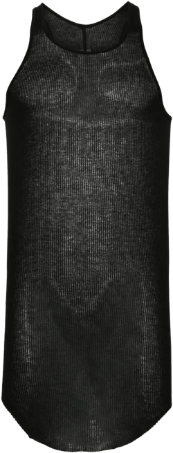 Basic fine-ribbed tank top