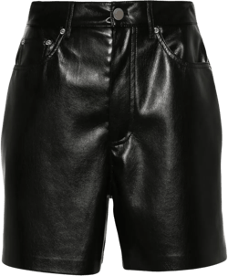 Leana high-waisted pebbled shorts