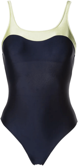 Oceanic two-tone swimsuit