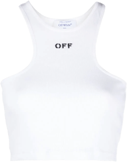 Off-Stamp ribbed crop top