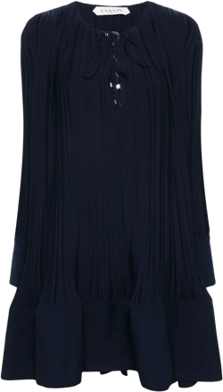 pleated midi dress