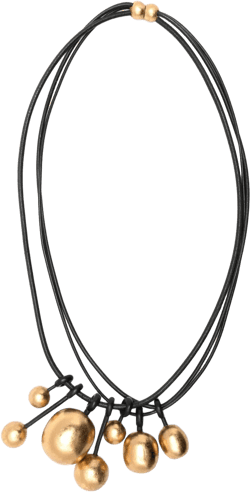 Salix oversize circular-pendant necklace