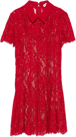 sequin lace mini dress