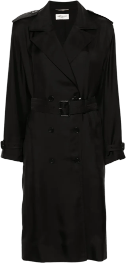 silk trench coat